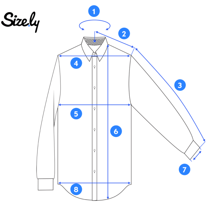 How to measure mens dress shirt size