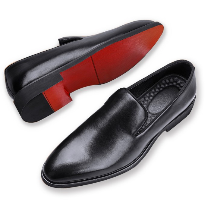 Red bottom men dress shoes