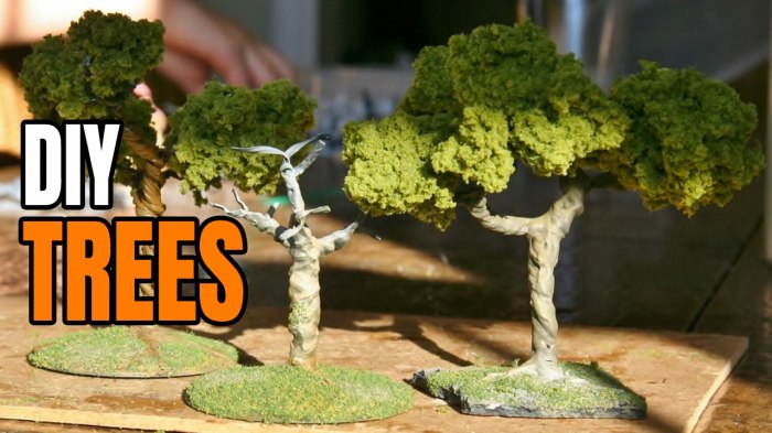 How to make fake trees for decoration