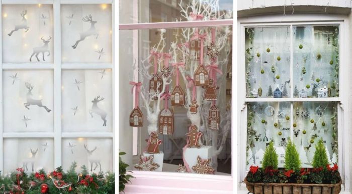 How to decorate a front window for christmas