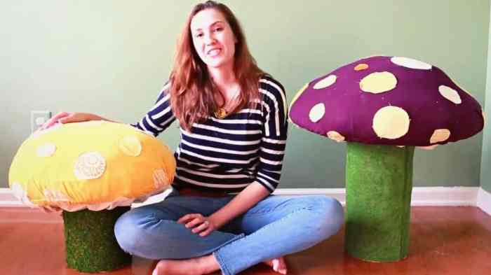 How to make a giant mushroom decoration