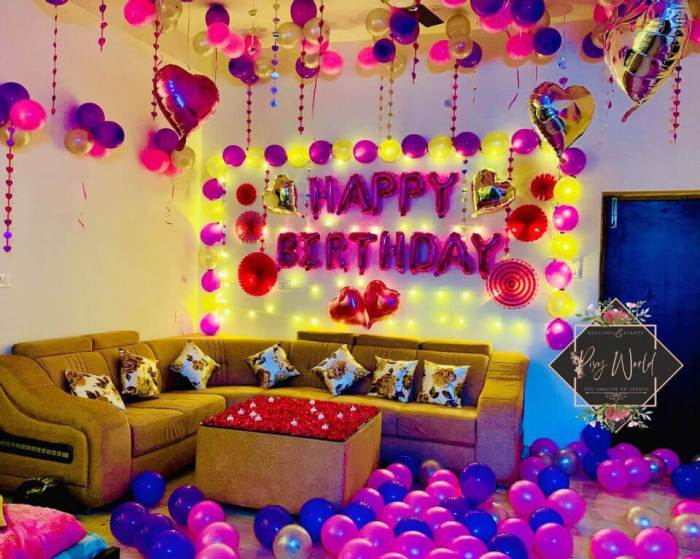 How to decorate room for birthday at home