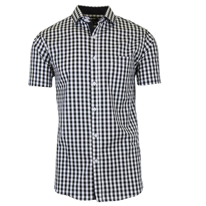 Men's slim fit short sleeve dress shirts