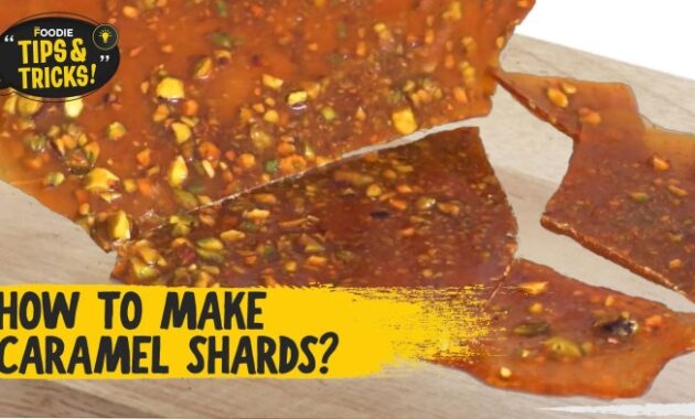 How to make toffee shards for cake decoration