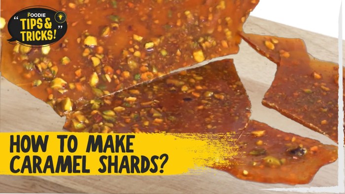 How to make toffee shards for cake decoration