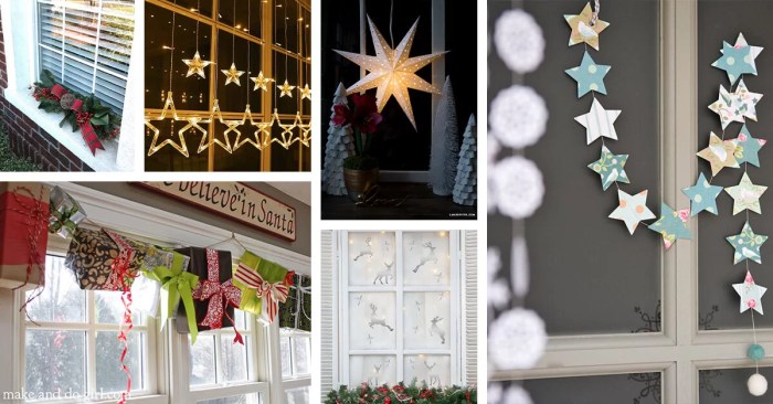 How to decorate a front window for christmas