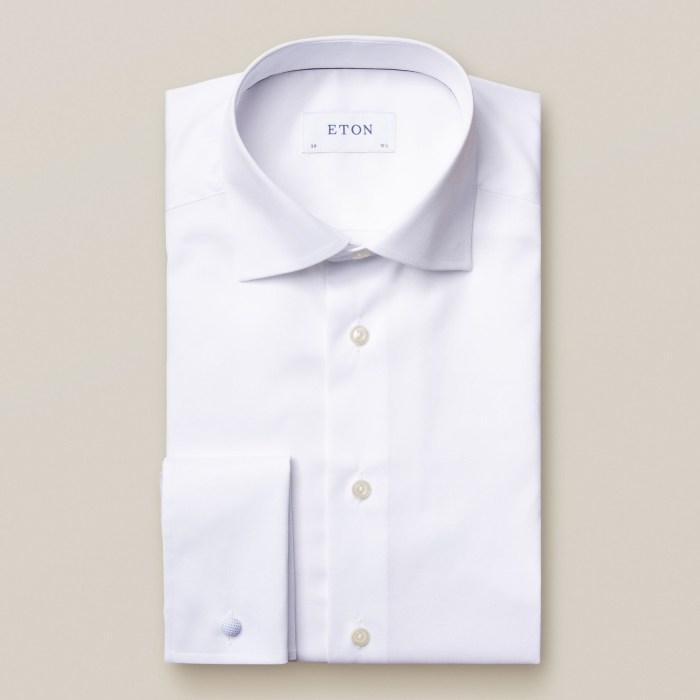 Mens white french cuff dress shirts