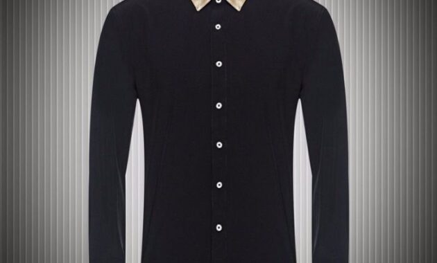 Black and Gold Dress Shirt for Men Stylish and Sophisticated Choice