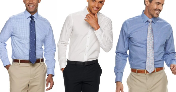 Kohls mens dress shirts button down